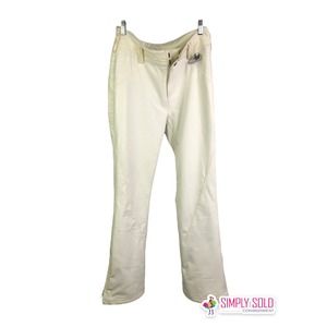 NILS Women's Betty Insulated Ski Pants White Slim Fit Adjustable Sz 10 $275